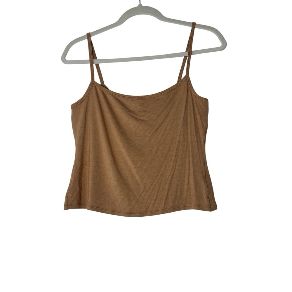 New SKIMS‎ Women's Lightweight Sleep Tank Top Tan Ochre Size 2XL